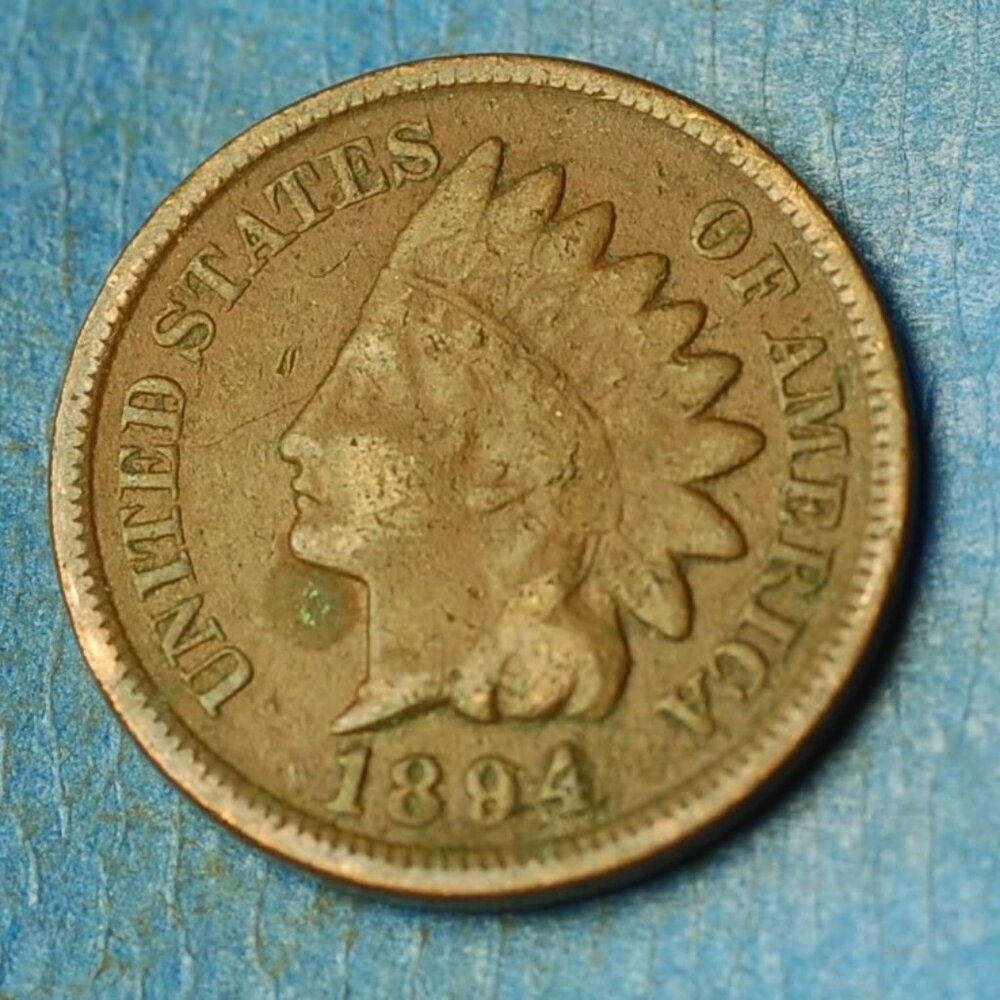 🌟1894 Indian Head Cent Penny 1c Lot w1440🌟